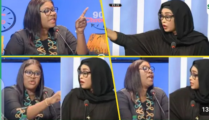 Débat très agité entre l’ancienne ministre Néné Fatou Tall et la présidente du Mouvement Forces Citoyennes, Maimouna Bousso dans une émission télévisée