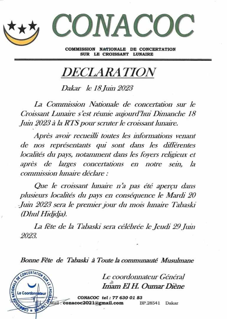 Eid El kabir 2023: La Tabaski sera encore fêtée dans la division au Sénégal