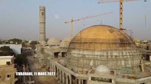 Visite guidée mosquée de Tivaouane: la grande mosquée pourrait recevoir 39 600 fidèles une fois achevée