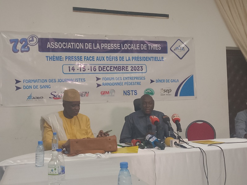 72H de la presse locale de Thiès: session de formation des journalistes pour un bon déroulement de la campagne électorale
