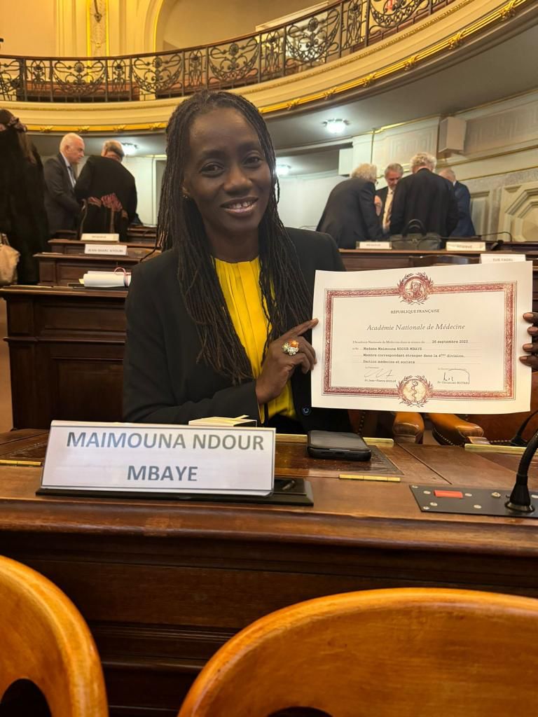 Pr Maimouna Ndour Mbaye intègre l'Académie française de médecine