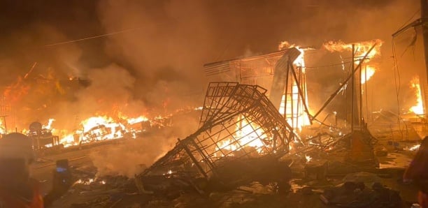 Incendie au marché Tivaouane - Peulh: 33 cantines dévastées malgré l'intervention des sapeurs - pompiers