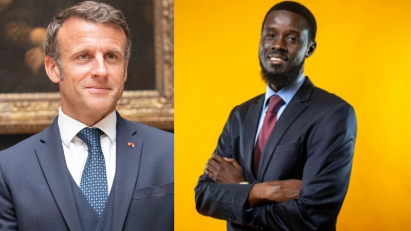 Emmanuel Macron félicite Bassirou Diomaye Faye pour son élection présidentielle de 2024 Emmanuel Macron félicite Bassirou Diomaye Faye pour son élection présidentielle de 2024
