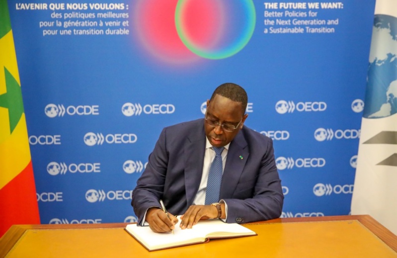 Rencontre entre Macky Sall et le Secrétaire général de l'OCDE, Mathias Corman, pour la Mission 4P