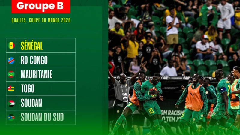 Annonce officielle des dates des matchs Sénégal-RDC et Mauritanie-Sénégal pour les qualifications du Mondial 2026