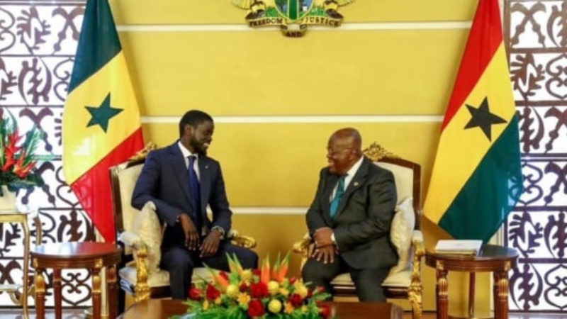 La visite diplomatique du président Diomaye Faye au Ghana : Un accueil chaleureux de la part du président Akufo-Addo La visite diplomatique du président Diomaye Faye au Ghana : Un accueil chaleureux de la part du président Akufo-Addo