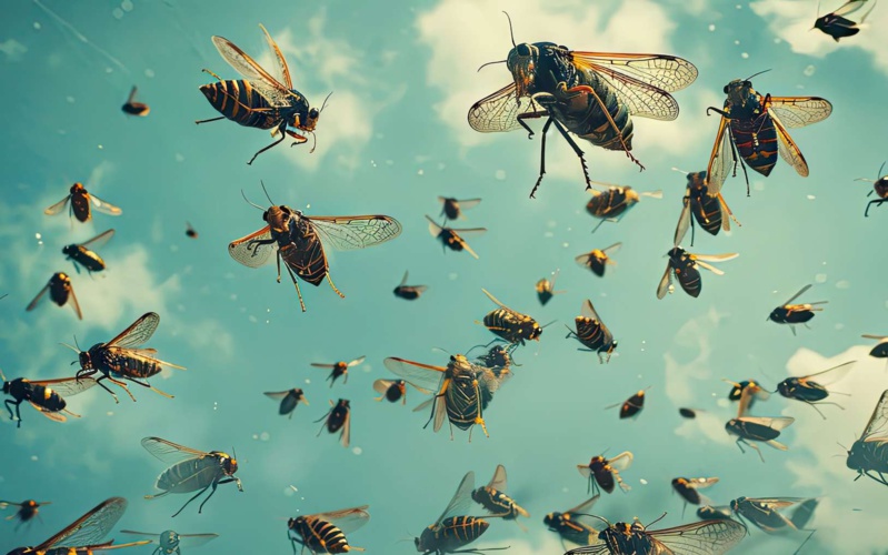 Les États-Unis Submergés par une Invasion de Cigales : Un Événement Sans Précédent depuis Deux Siècles Les États-Unis Submergés par une Invasion de Cigales : Un Événement Sans Précédent depuis Deux Siècles