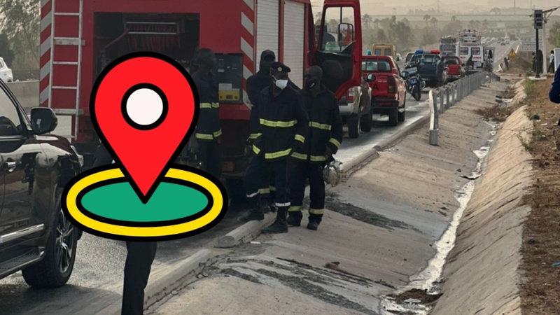Tragédie sur l'autoroute : Un décès et un blessé près de Colobane Tragédie sur l'autoroute : Un décès et un blessé près de Colobane