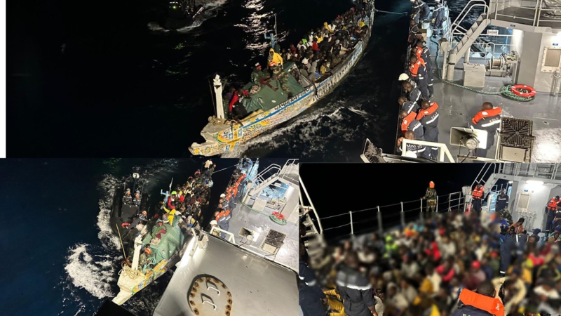 Migration clandestine : La marine nationale intercepte une embarcation avec 150 migrants Migration clandestine : La marine nationale intercepte une embarcation avec 150 migrants