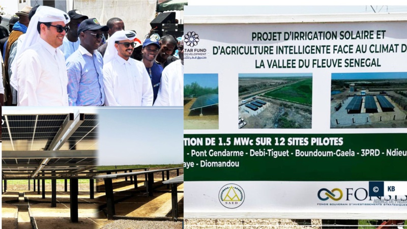 Inauguration de la Centrale Solaire d'Irrigation à Pont Gendarme par Mabouba Diagne Inauguration de la Centrale Solaire d'Irrigation à Pont Gendarme par Mabouba Diagne