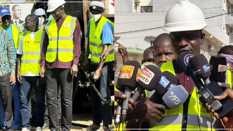 Lancement des travaux de réfection de la voirie à Thiès par le maire Babacar Diop Lancement des travaux de réfection de la voirie à Thiès par le maire Babacar Diop