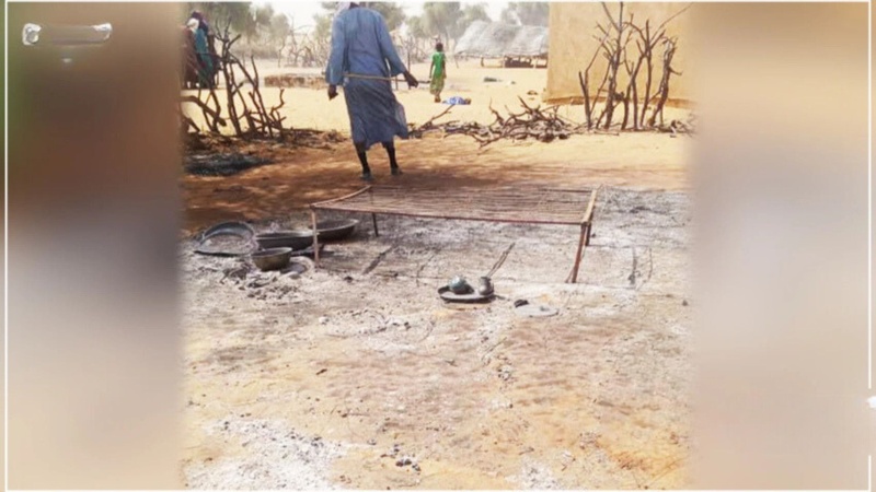 Incendie à Souylène : 12 cases détruites et 42 caprins périssent Incendie à Souylène : 12 cases détruites et 42 caprins périssent