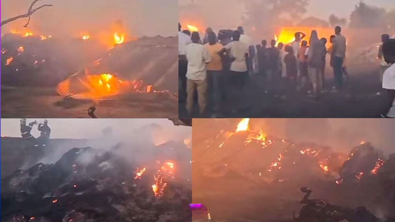 Incendie dévastateur à Altou Gagnick : d'importants dégâts matériels Incendie dévastateur à Altou Gagnick : d'importants dégâts matériels
