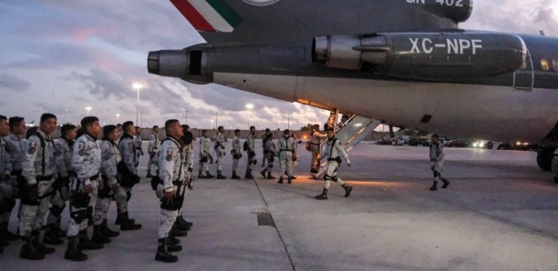 International Mexique: le déploiement de 10.000 soldats à la frontière avec les Etats-Unis a débuté International Mexique: le déploiement de 10.000 soldats à la frontière avec les Etats-Unis a débuté
