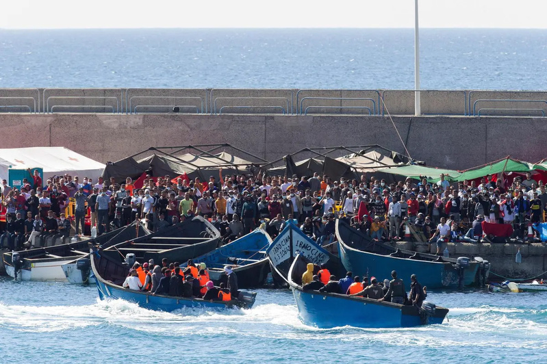 Arrivée de 70 migrants sénégalais aux Îles Canaries Arrivée de 70 migrants sénégalais aux Îles Canaries
