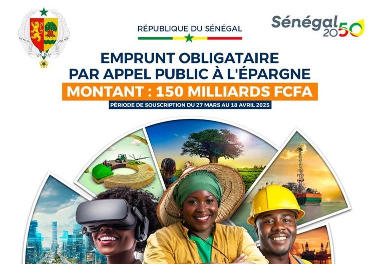 Emprunt obligataire : Le Sénégal lève 150 milliards FCFA pour financer son budget 2025