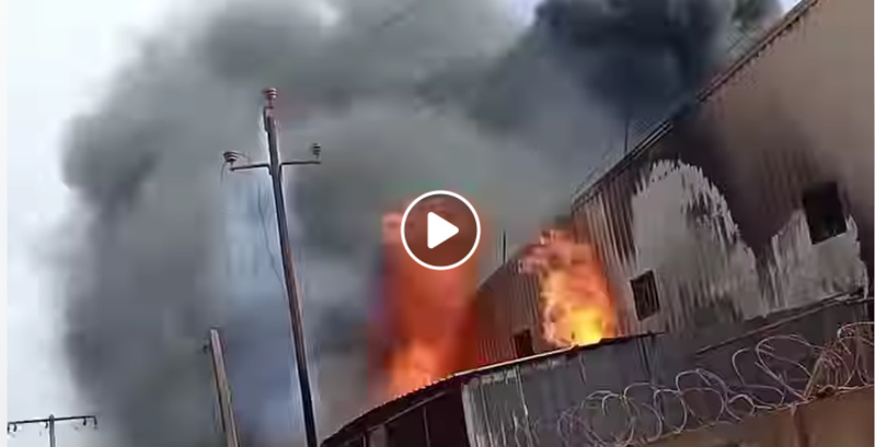 Incendie à l’usine CIF de Diamniadio Incendie à l’usine CIF de Diamniadio