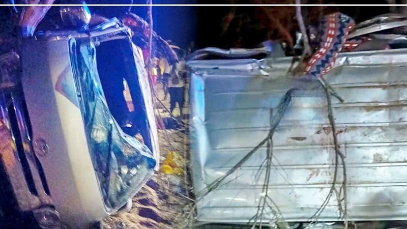 Grave accident sur l’axe Sakal–Nguène Sarr : un mort et cinq blessés graves  Grave accident sur l’axe Sakal–Nguène Sarr : un mort et cinq blessés graves