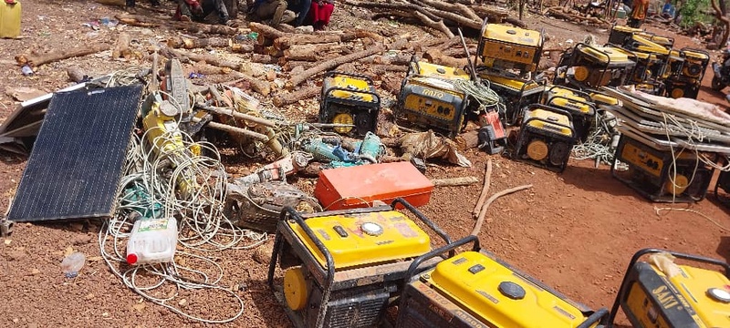 Saraya : un vaste site d’orpaillage clandestin démantelé à Bembou