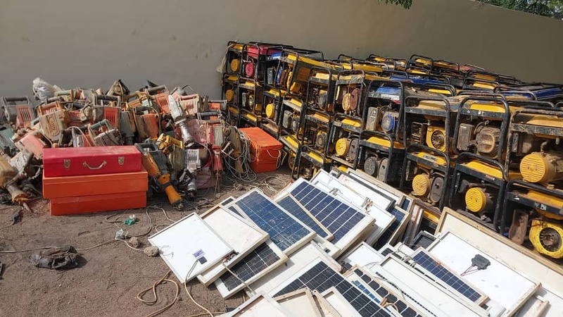 Saraya : un vaste site d’orpaillage clandestin démantelé à Bembou Saraya : un vaste site d’orpaillage clandestin démantelé à Bembou