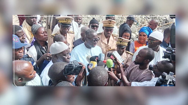 Effondrement d’un immeuble à Touba : le ministre de l’Intérieur promet des mesures de prévention