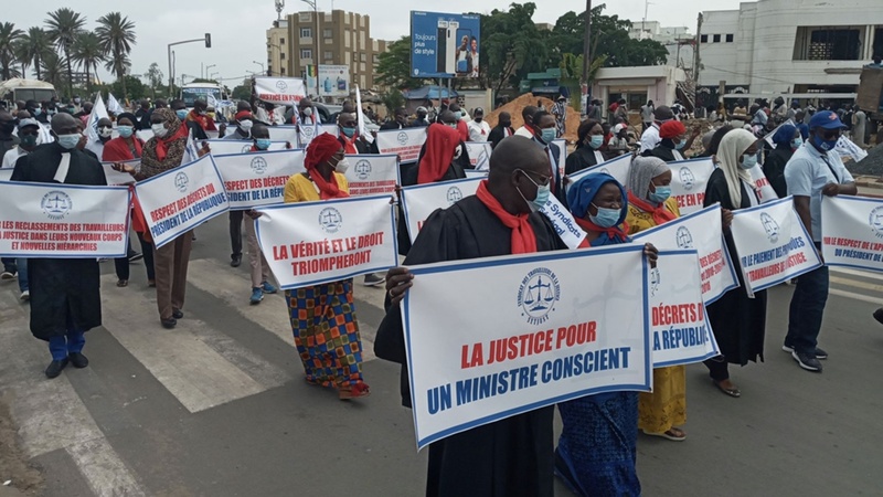 Crise dans la justice : l’Entente SYTJUST-UNTJ appelle au dialogue et interpelle les plus hautes autorités Crise dans la justice : l’Entente SYTJUST-UNTJ appelle au dialogue et interpelle les plus hautes autorités