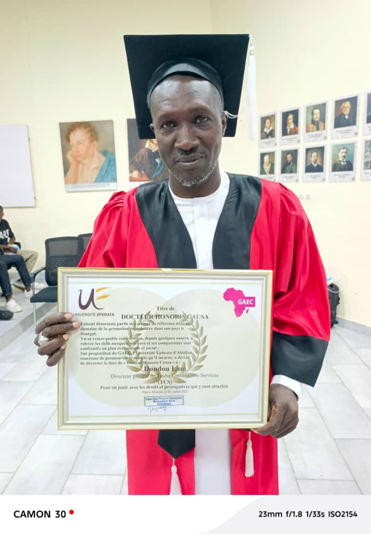 À Thiès, le Dr Doudou Lam célèbre sa désignation et inaugure officiellement le B.A.C (Bureau Anti-Chômage)