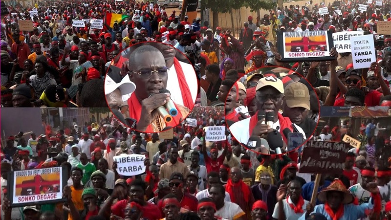 Mobilisation massive à Ourossogui pour exiger la libération de Farba Ngom