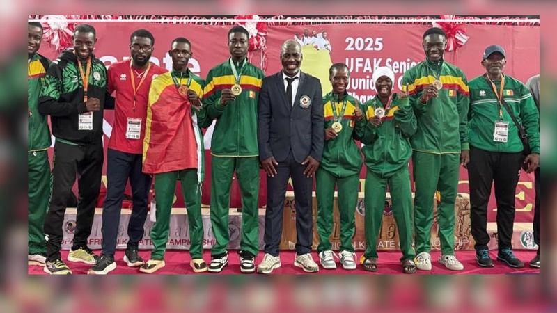 Karaté : Le Sénégal termine troisième aux Championnats d’Afrique 2025 avec six médailles