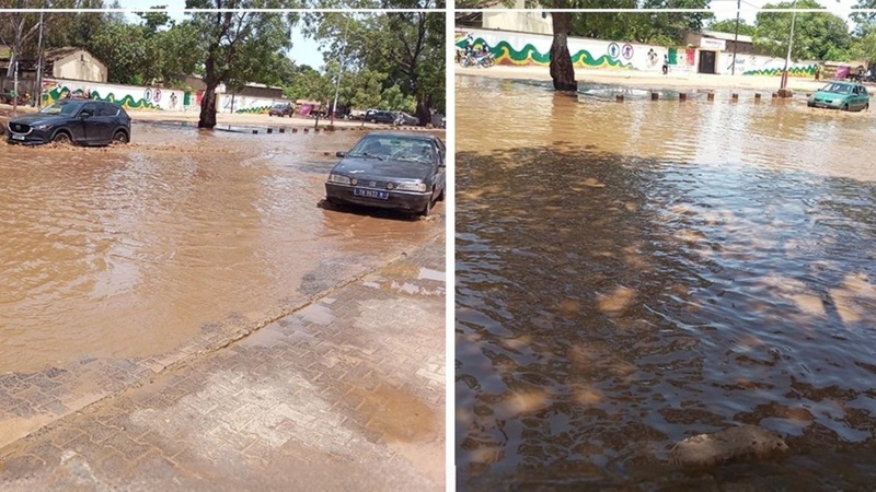 Mbour paralysée par les pluies : routes inondées et circulation perturbée