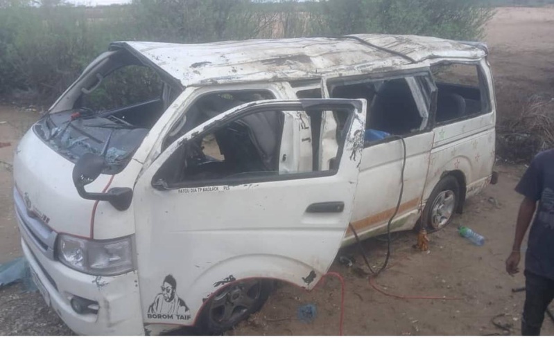 Accident à Sédhiou ce jeudi matin : un minibus fait deux tonneaux, passagers blessés