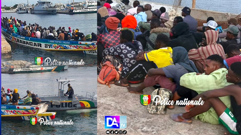 Bargny : 108 migrants interceptés lors d’une tentative de départ vers les Canaries