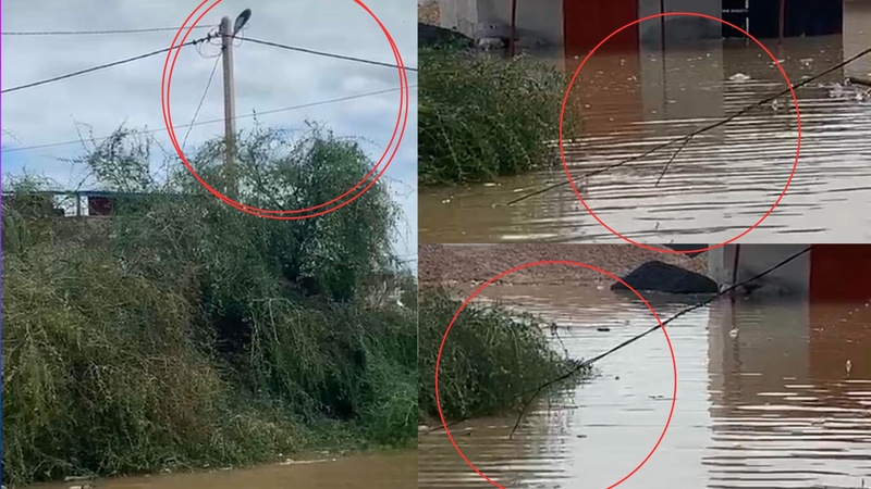 Inondations et chute d’un poteau électrique : les habitants cloîtrés par peur d’électrocution