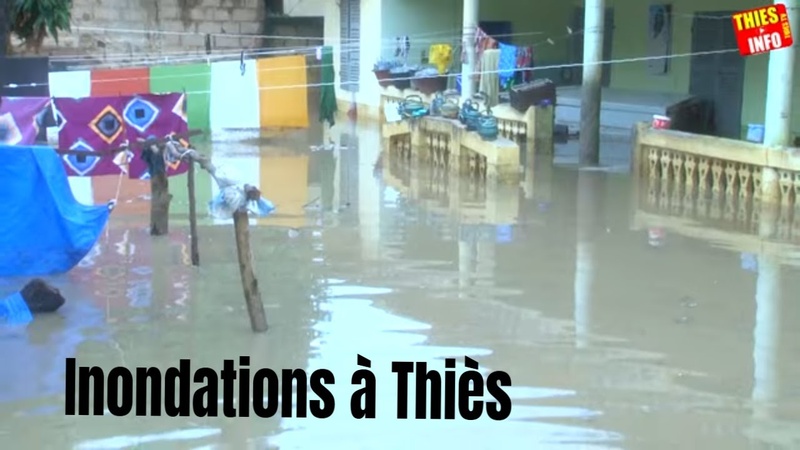 Thiès sous les eaux après une forte pluie : quartiers inondés, maisons effondrées et habitants désespérés