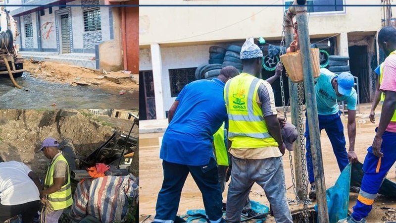 Sénégal : poursuite des opérations de pompage des eaux pluviales dans plusieurs régions