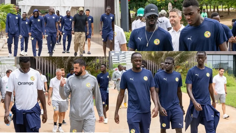 Sénégal-Soudan : balade d’avant-match des Lions de la Teranga dans une ambiance détendue