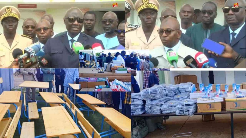 Thiès : Le ministre Moustapha Guirassy réceptionne du matériel scolaire en vue de la rentrée 2025-2026