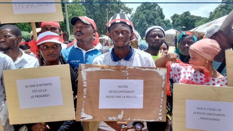 Sédhiou : les habitants de Bemet Bidjini manifestent pour des infrastructures sociales de base