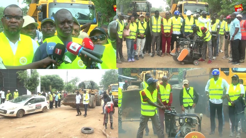 Thiès : Le Maire Dr Babacar Diop Engage la Réhabilitation de Plus de 13 km de Routes Secondaires