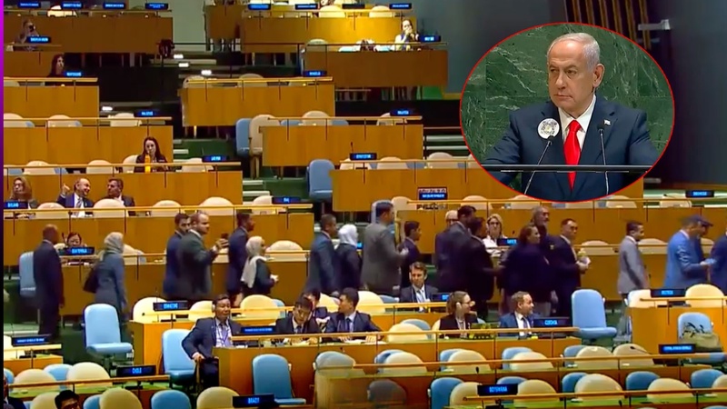 ONU : plusieurs délégations quittent la salle lors du discours de Netanyahu ONU : plusieurs délégations quittent la salle lors du discours de Netanyahu