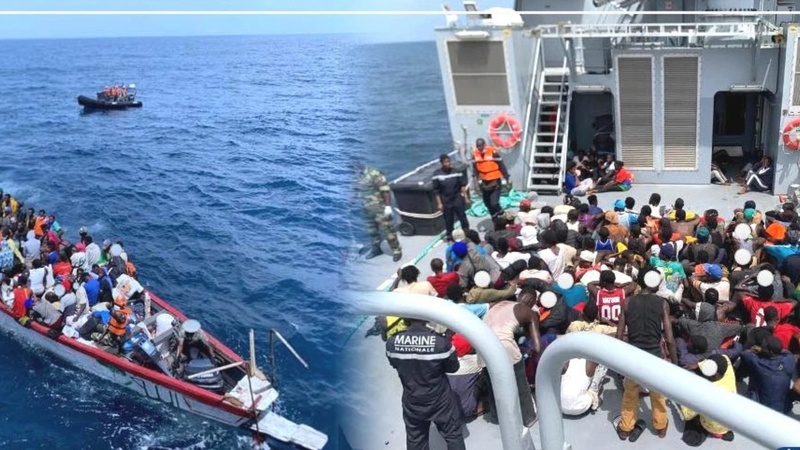 La Marine sénégalaise intercepte une pirogue transportant 123 migrants au large de Sangomar