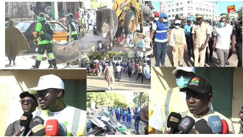 Déguerpissement au marché central de Thiès : une opération de désencombrement réussie Déguerpissement au marché central de Thiès : une opération de désencombrement réussie