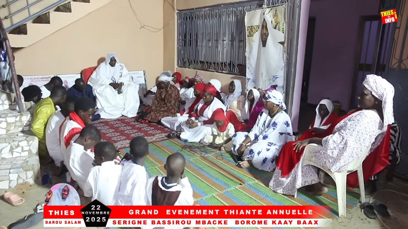 Thiante annuel de Serigne Bassirou Mbacké « Borom Kaay Baax » à Thiès Thiante annuel de Serigne Bassirou Mbacké « Borom Kaay Baax » à Thiès