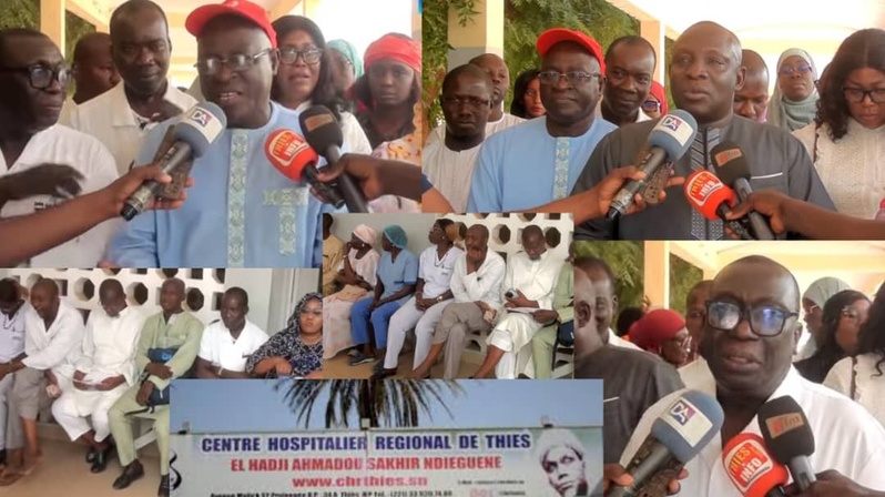 Hôpital régional El Hadj Amadou Sakhir Ndiéguène : Sit-in et marche pour la régularisation administrative des techniciens supérieurs de santé Hôpital régional El Hadj Amadou Sakhir Ndiéguène : Sit-in et marche pour la régularisation administrative des techniciens supérieurs de santé