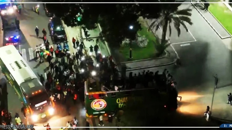 Les Lions accueillis au palais de la République pour une réception officielle Les Lions accueillis au palais de la République pour une réception officielle