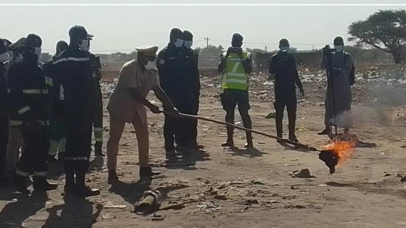 Mbacké : vingt tonnes de denrées alimentaires impropres à la consommation incinérées Mbacké : vingt tonnes de denrées alimentaires impropres à la consommation incinérées