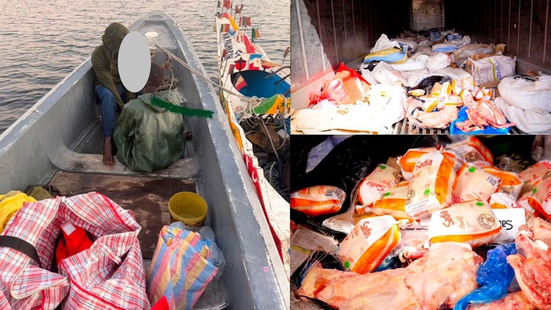 Les Douanes sénégalaises saisissent près de 28 tonnes de cuisses de poulet introduites frauduleusement