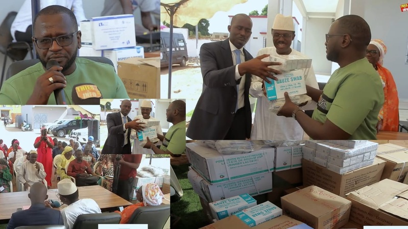 Ciment du Sahel offre un important lot de médicaments à la commune de Diass Ciment du Sahel offre un important lot de médicaments à la commune de Diass