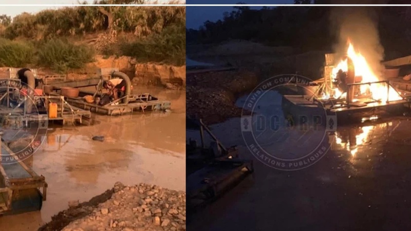 Falémé : 13 dragues neutralisées lors d’une opération du GARSI 2 Falémé : 13 dragues neutralisées lors d’une opération du GARSI 2