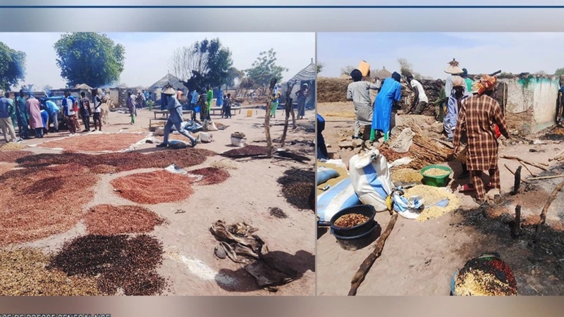 Kaffrine : un violent incendie détruit plusieurs habitations à Fass Ngaguène